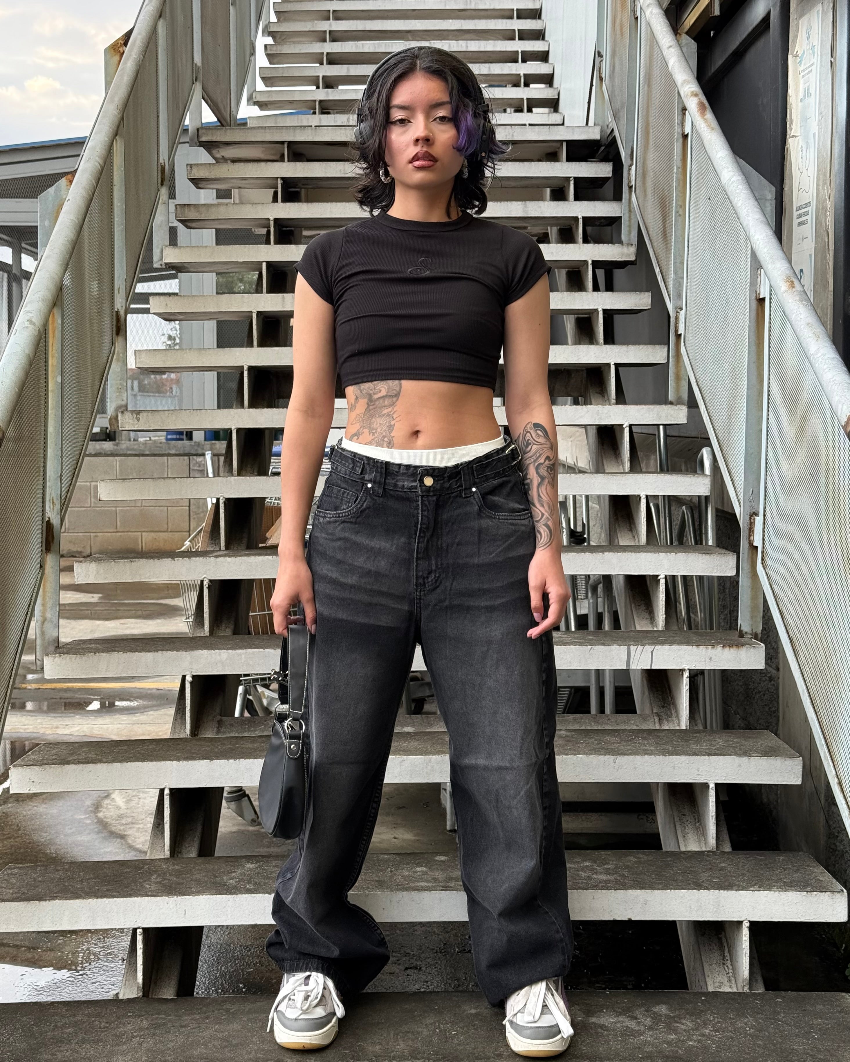 Baggy Jeans Black - Low Waist