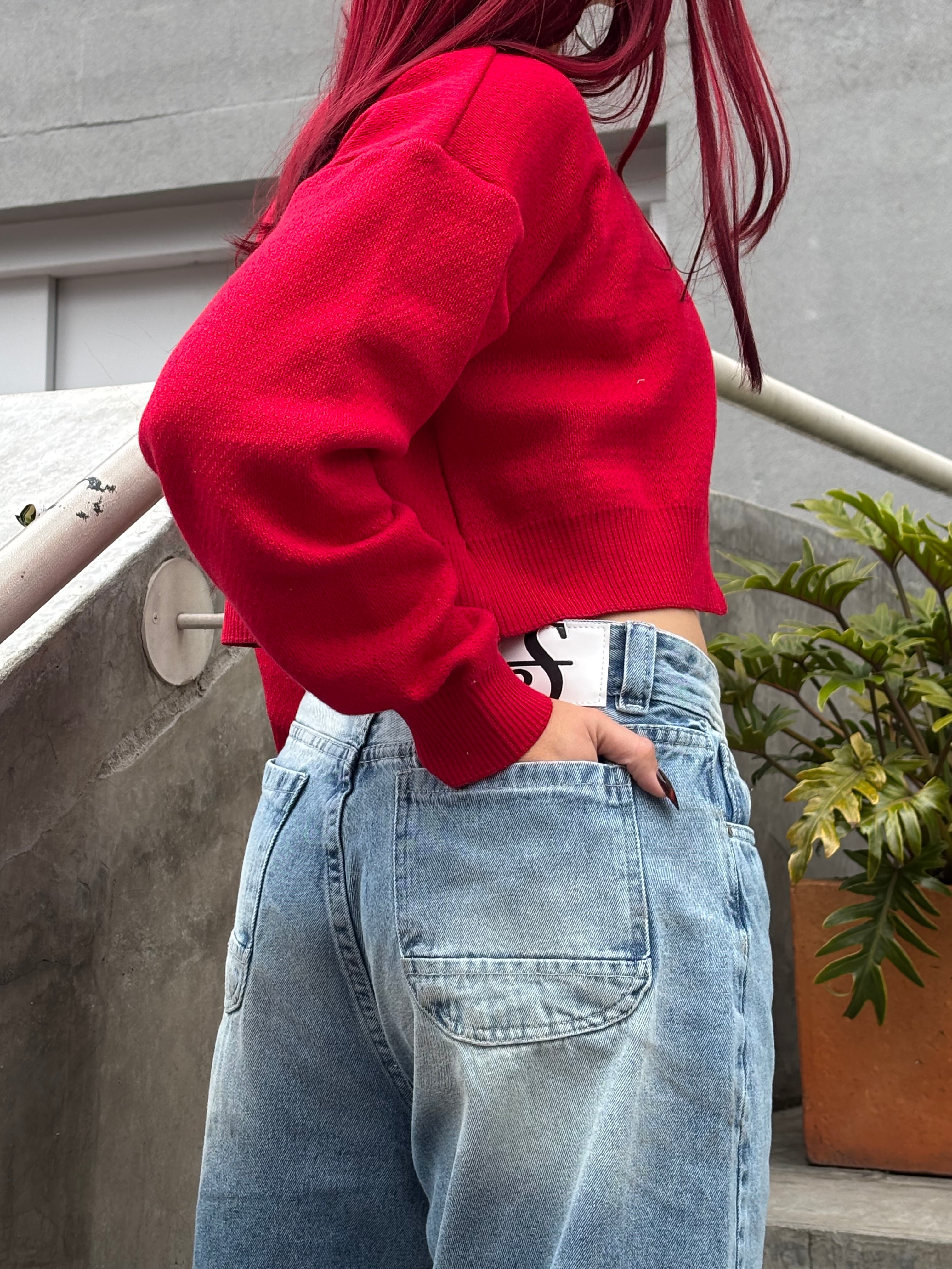 Mini Cárdigan - Rojo