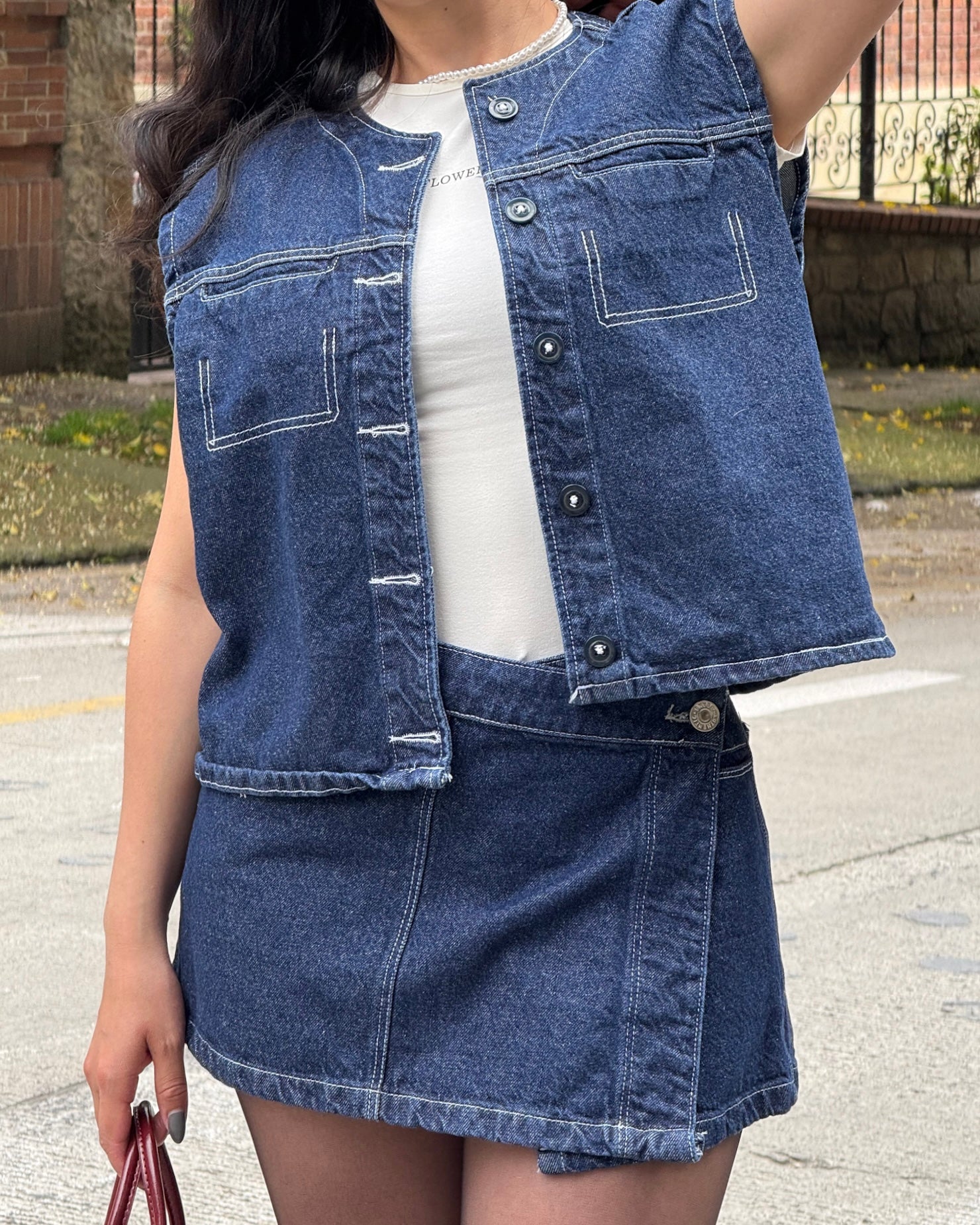 Chaleco Denim - Vinilo