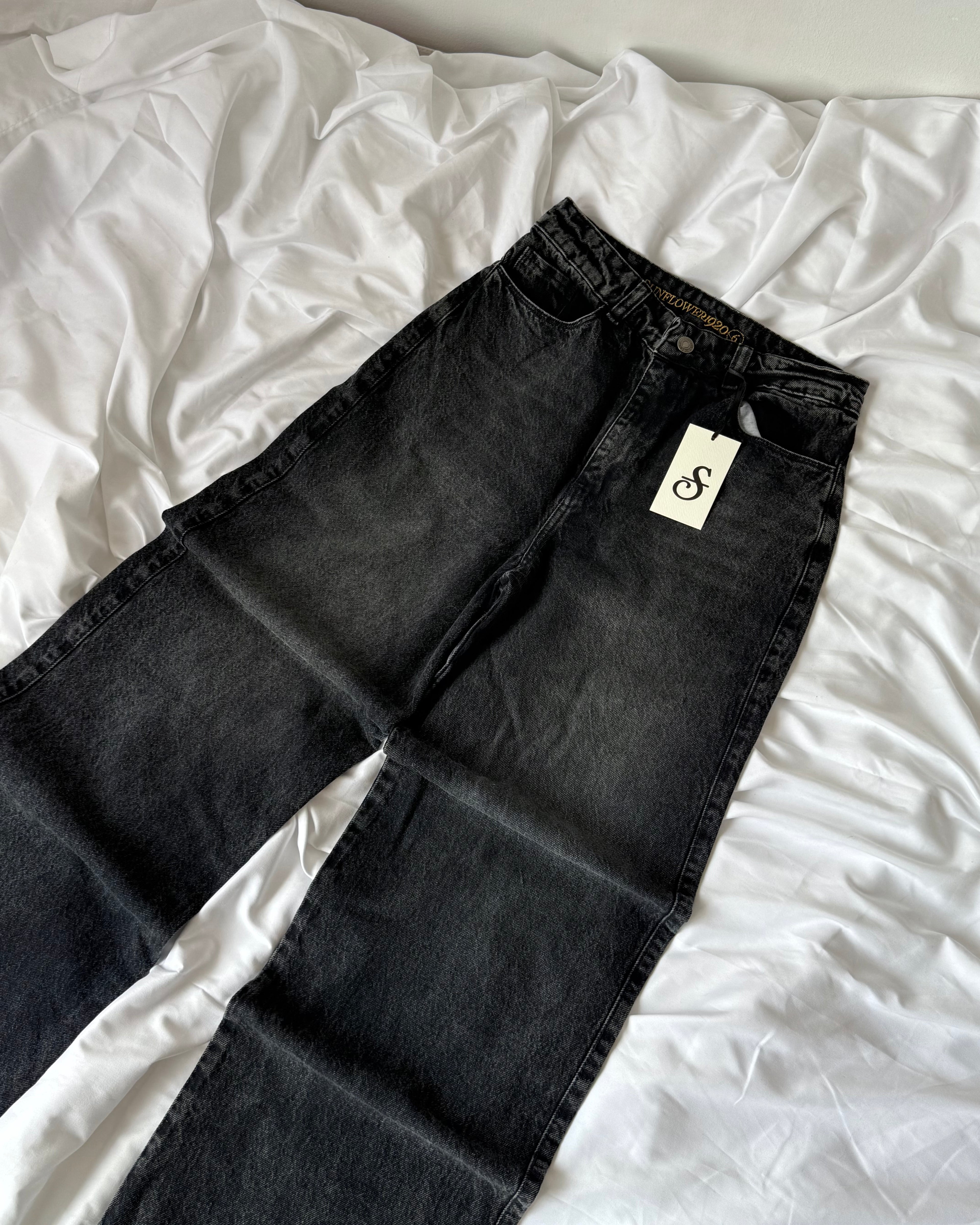 Jeans Wide Leg - Negro