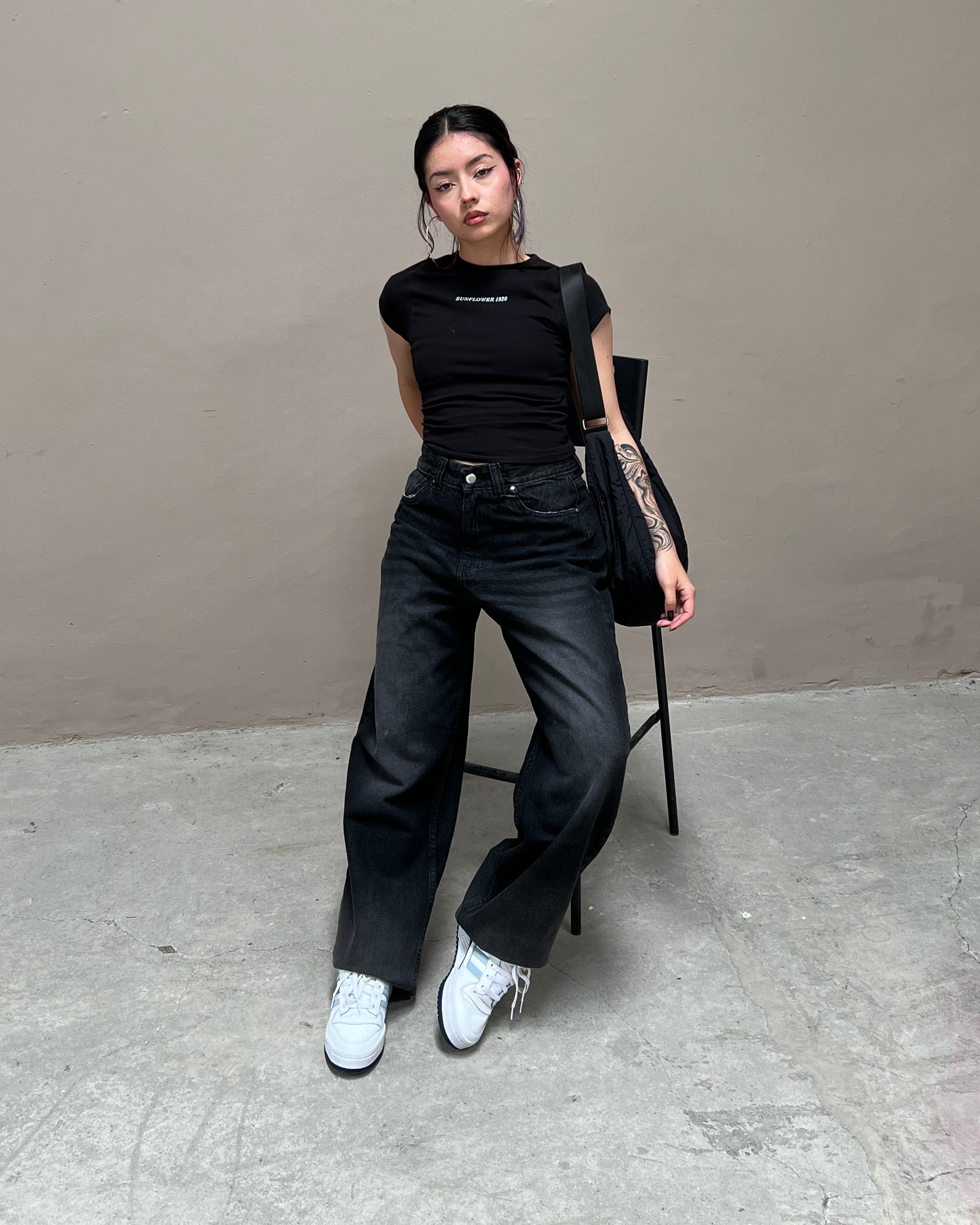 Baggy Jeans Retro - Negro