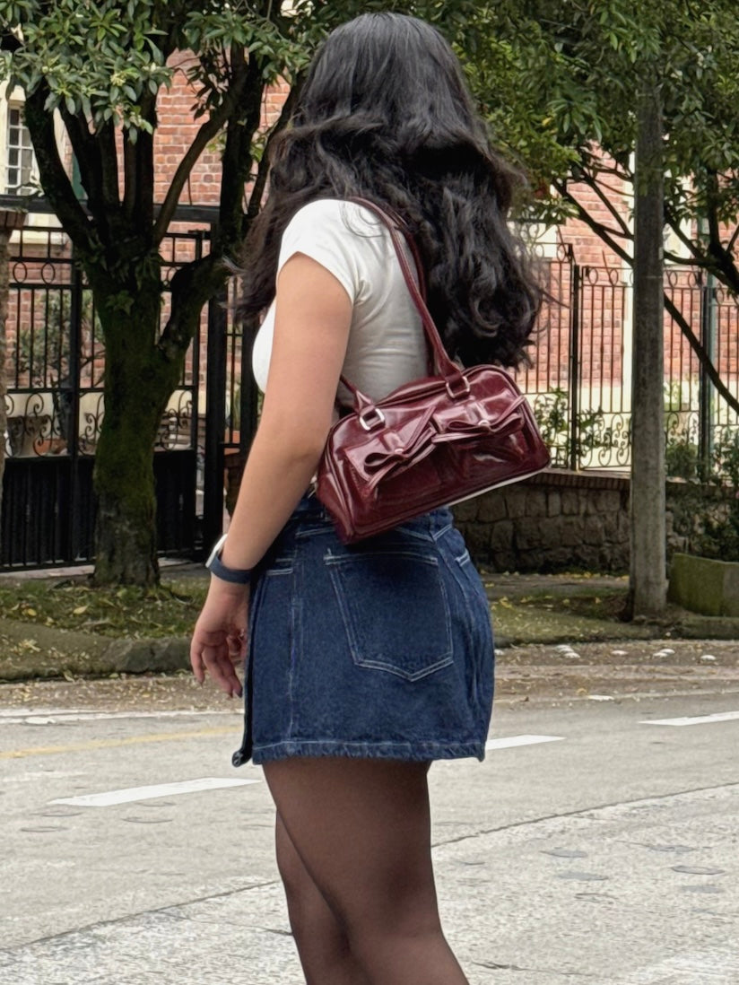 Falda Denim - Vinilo