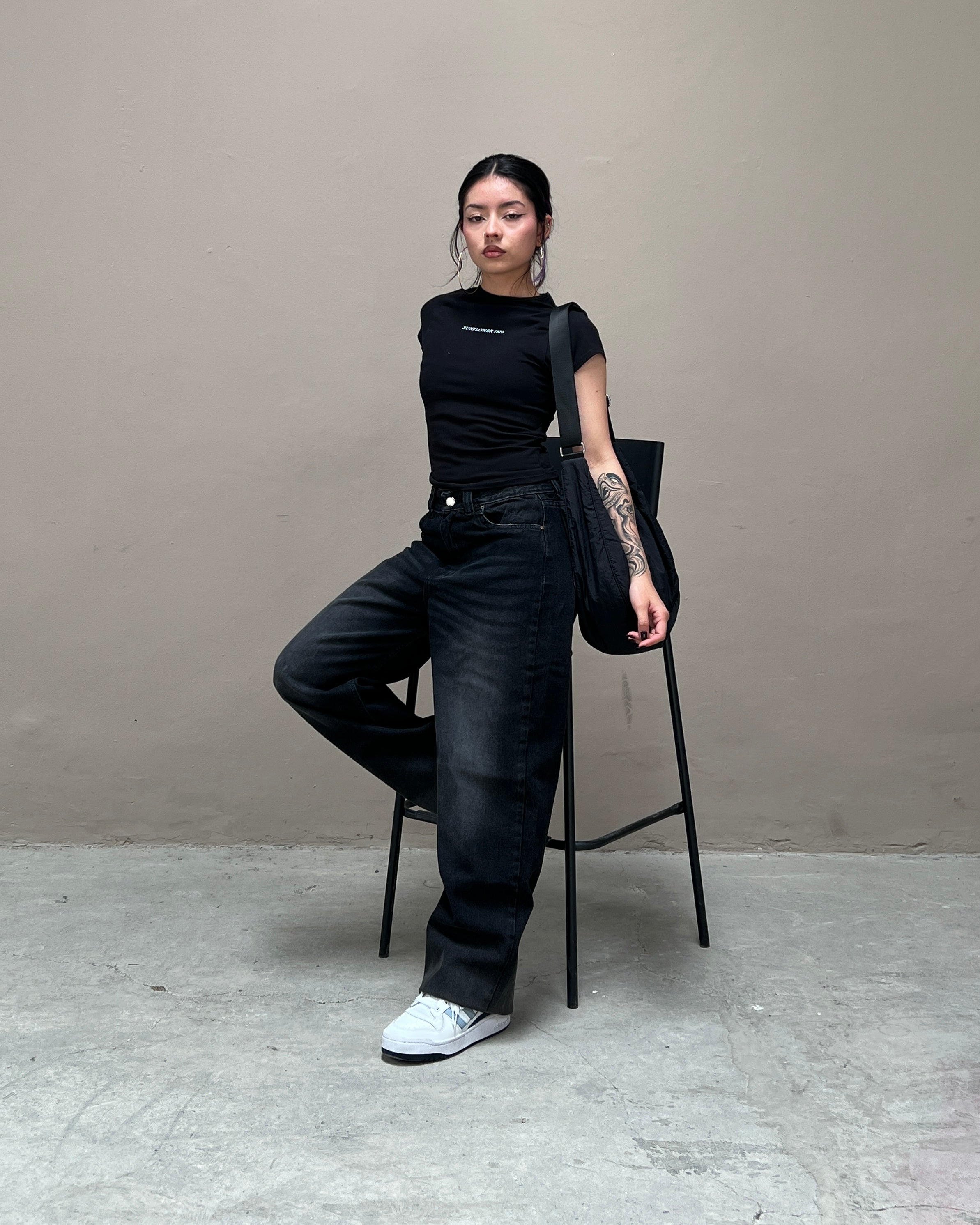 Baggy Jeans Retro - Negro