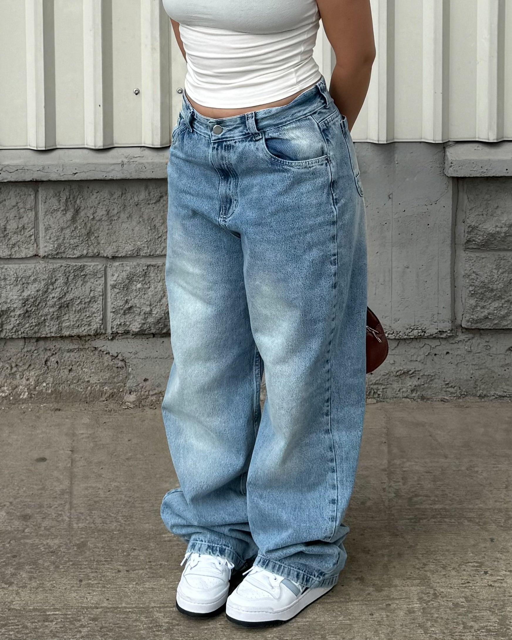 Baggy Jeans Retro - Azul