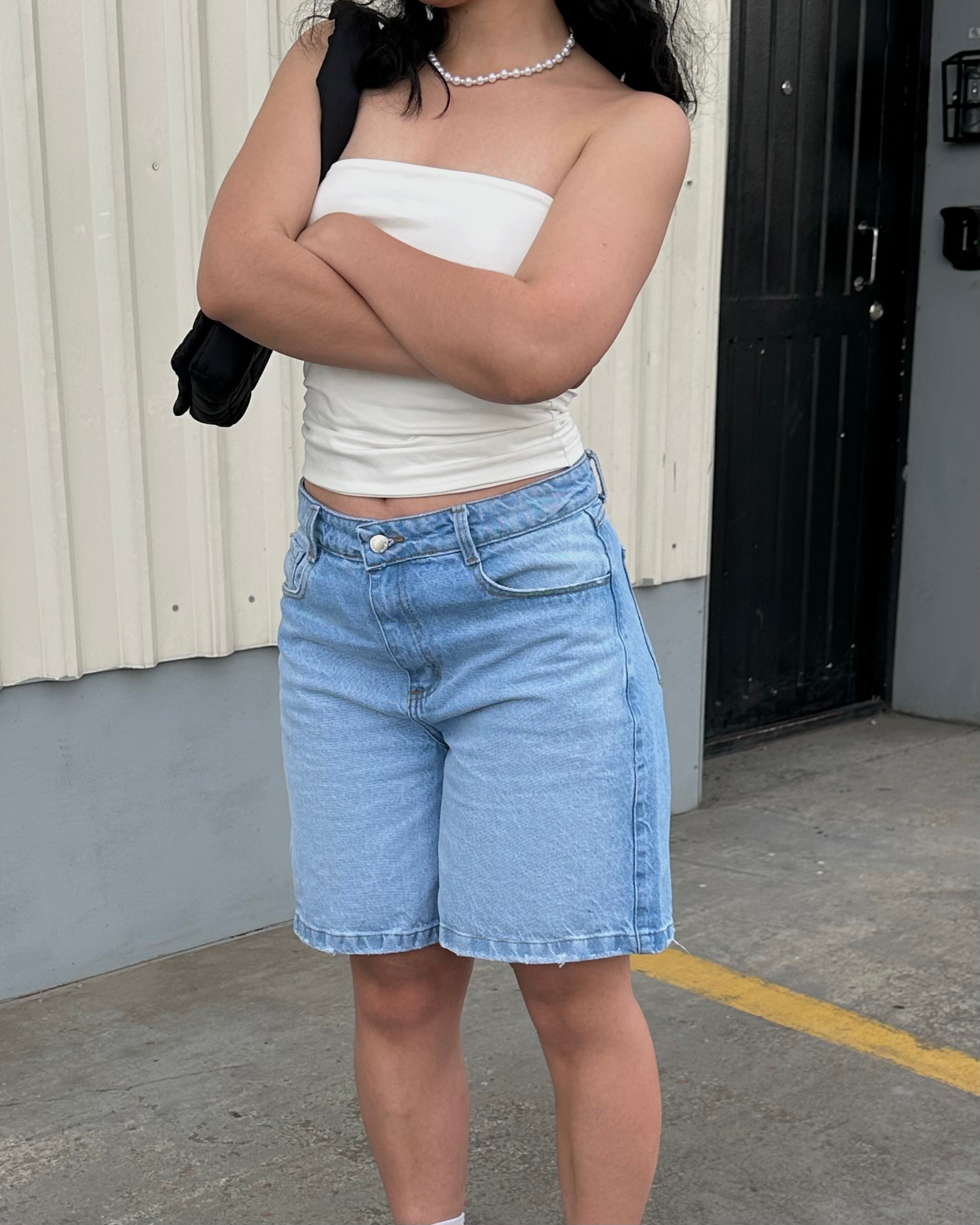 Hunter Denim Jorts - Vintage Wash Blue