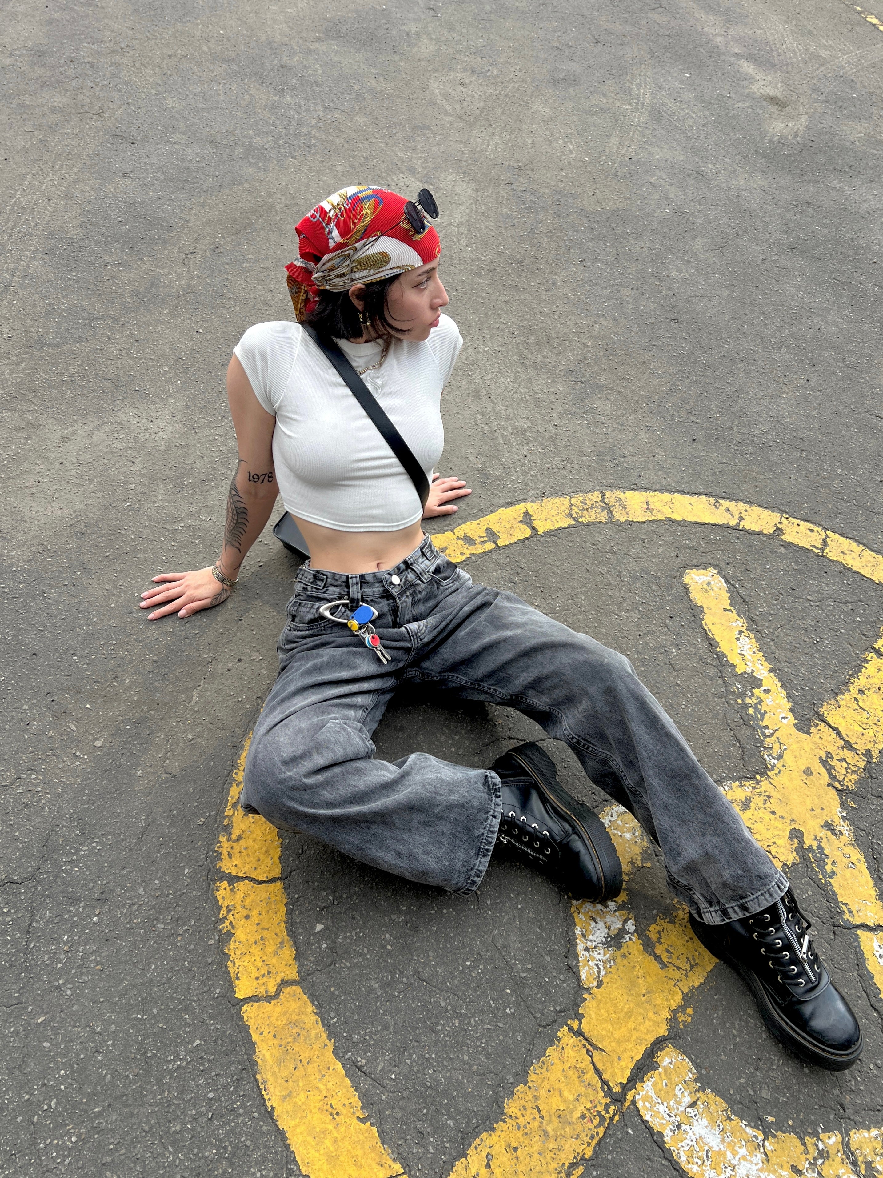 Baggy Jeans Gray - Low Waist