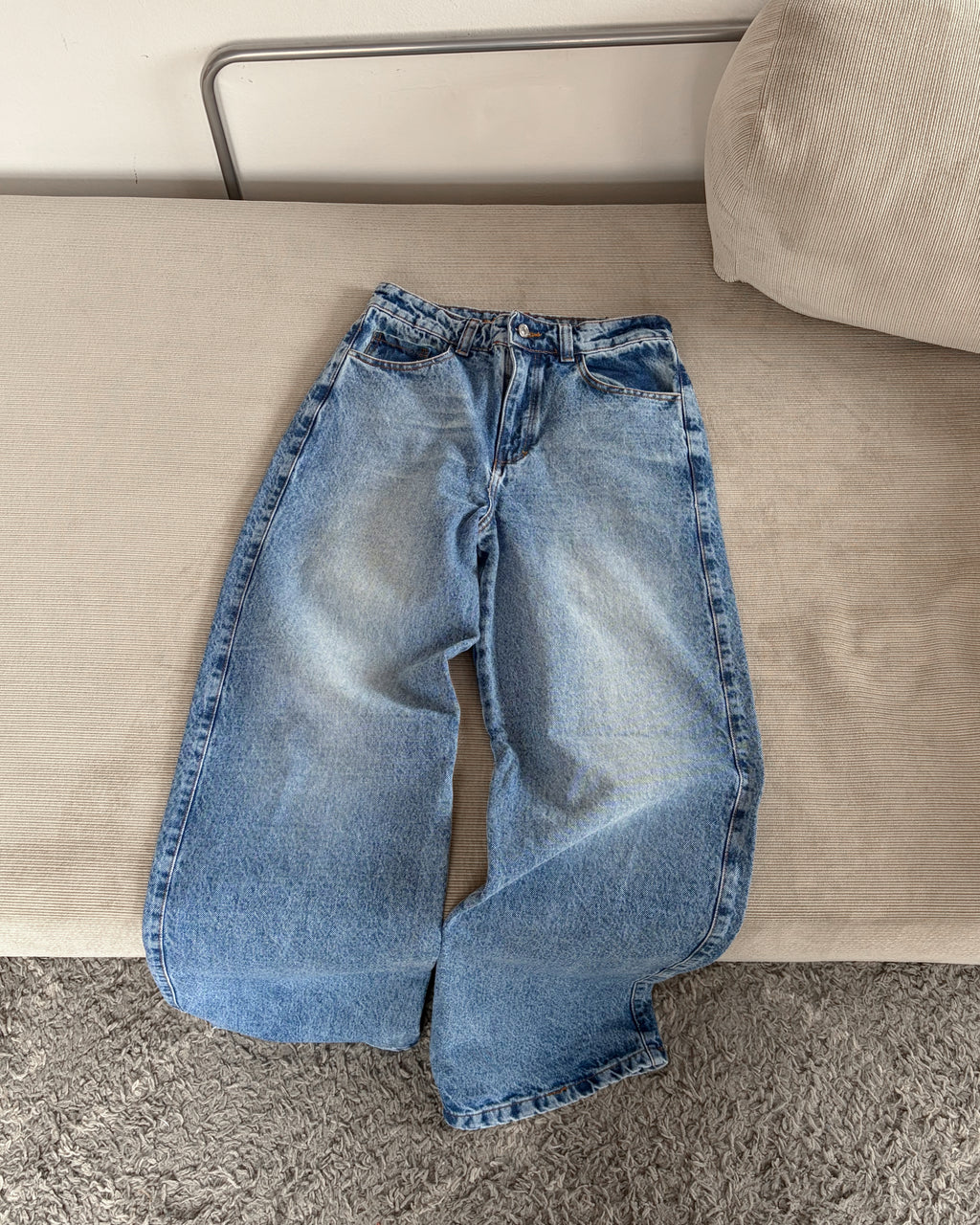 Jeans Wide Leg Washed