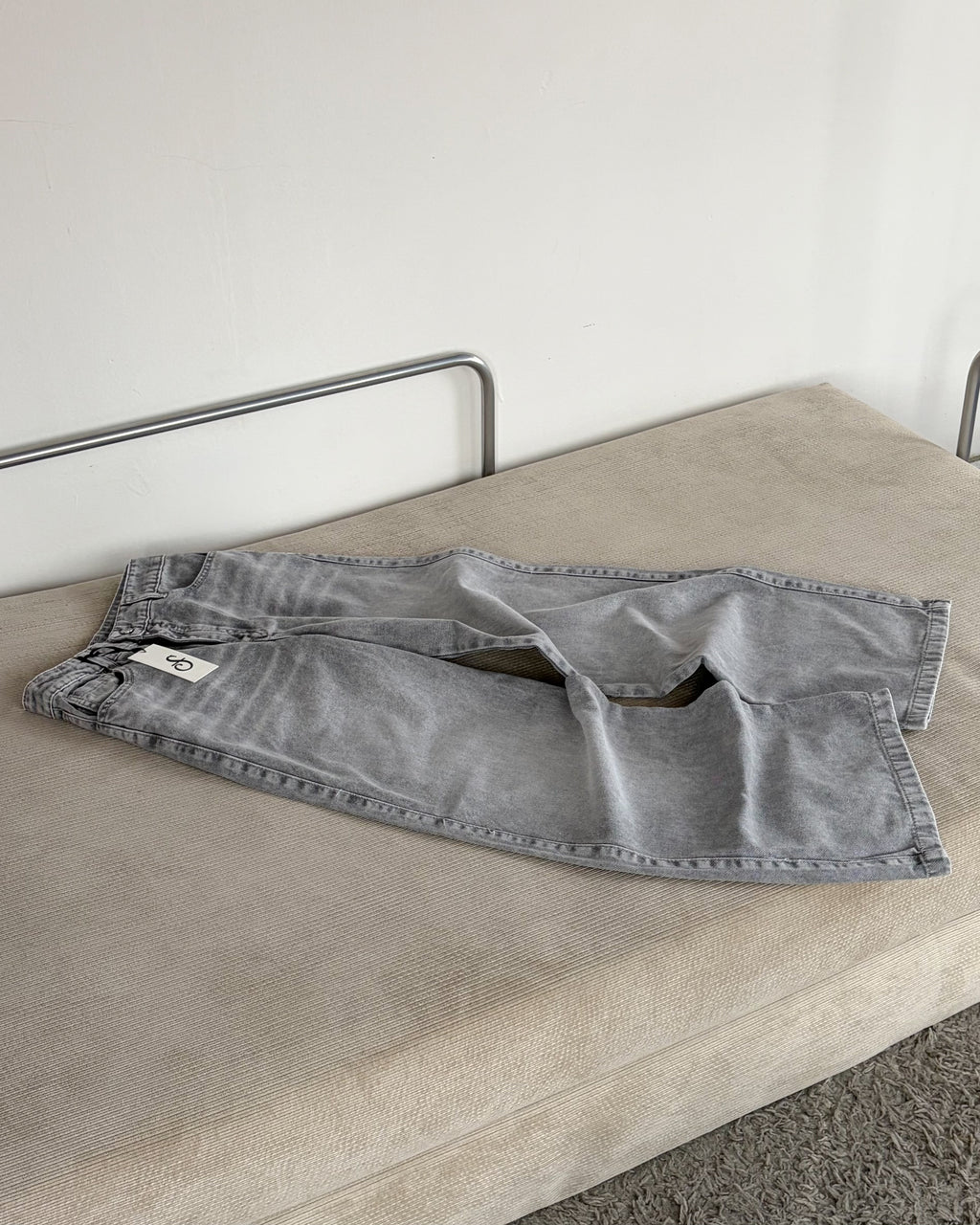 Jeans Wide Leg - Gris