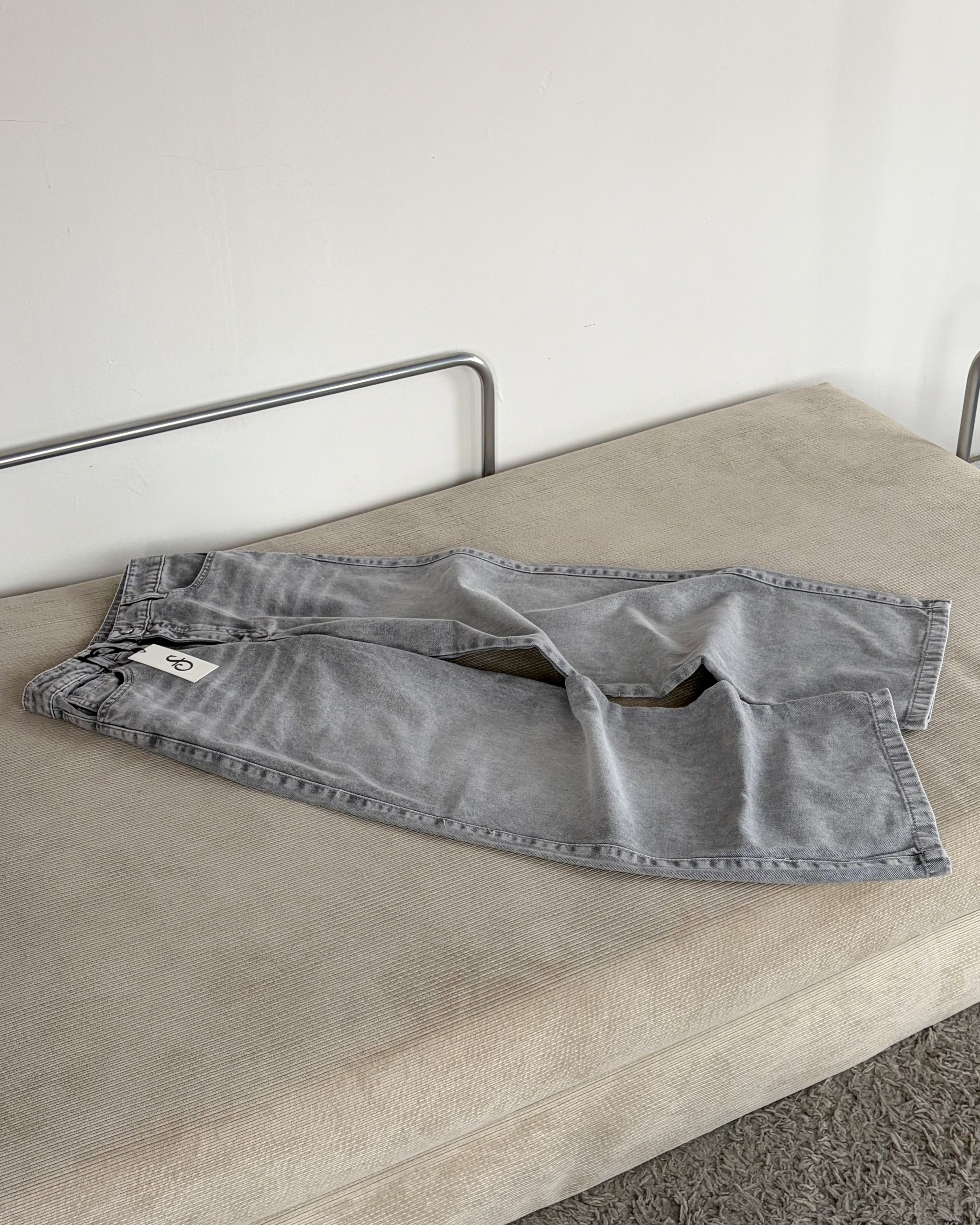 Jeans Wide Leg - Gris