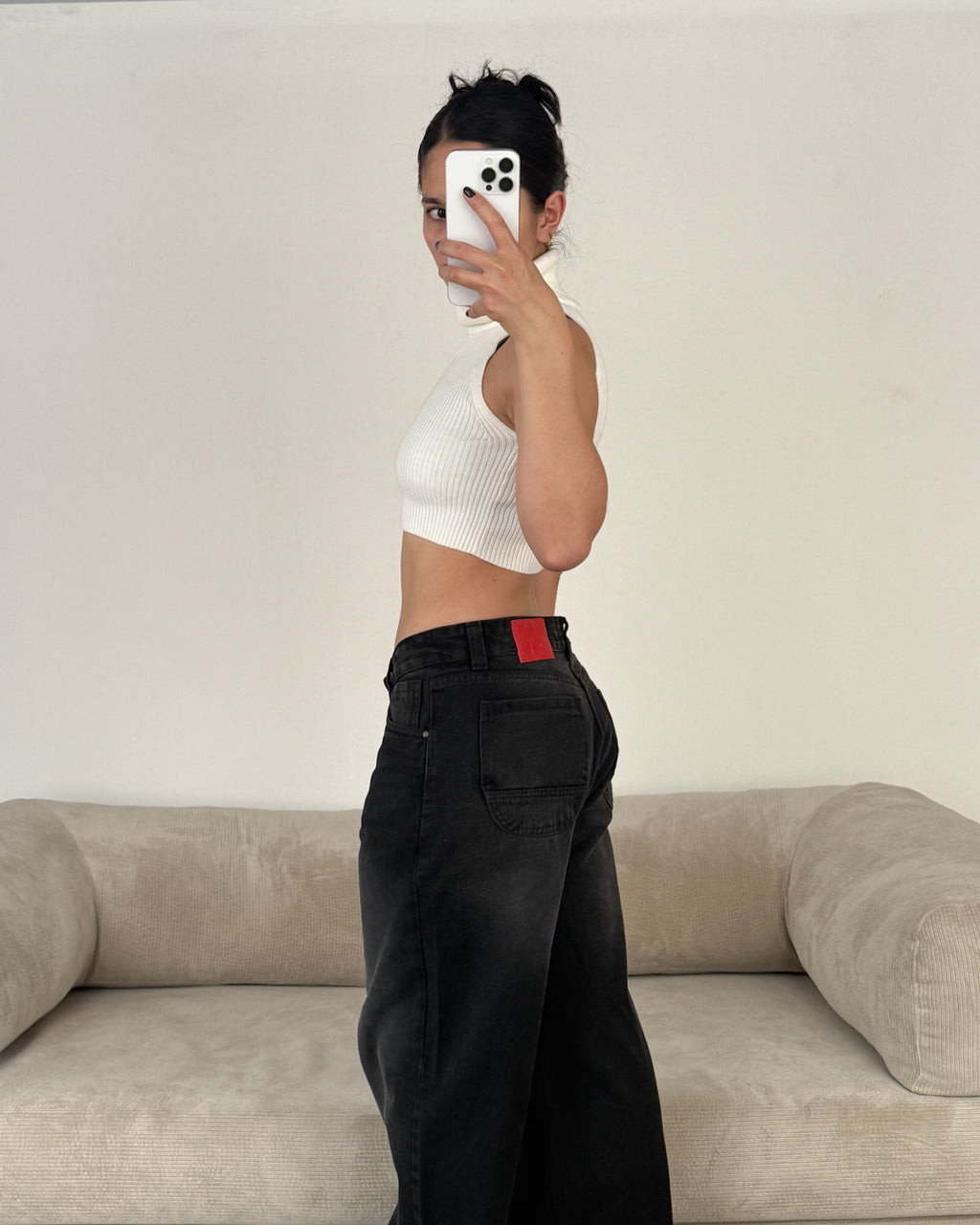 Baggy Jeans Low - Black