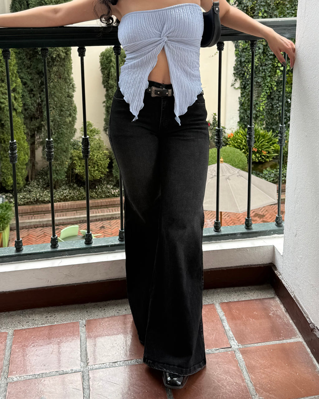 Flare Jeans Negro - Mid Waist