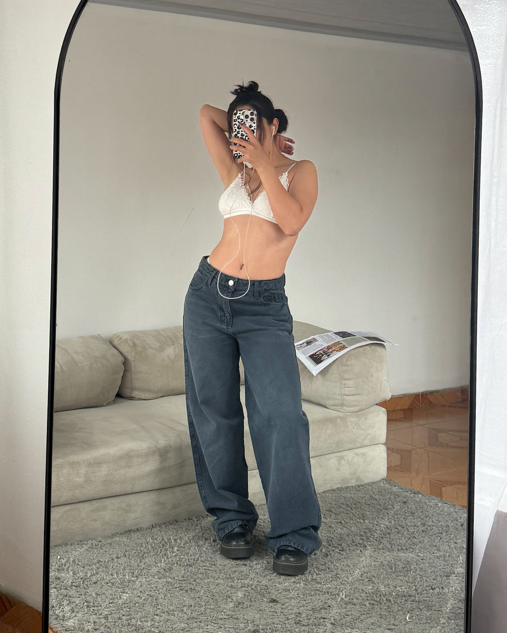 Jeans Wide Leg - Azul Noche