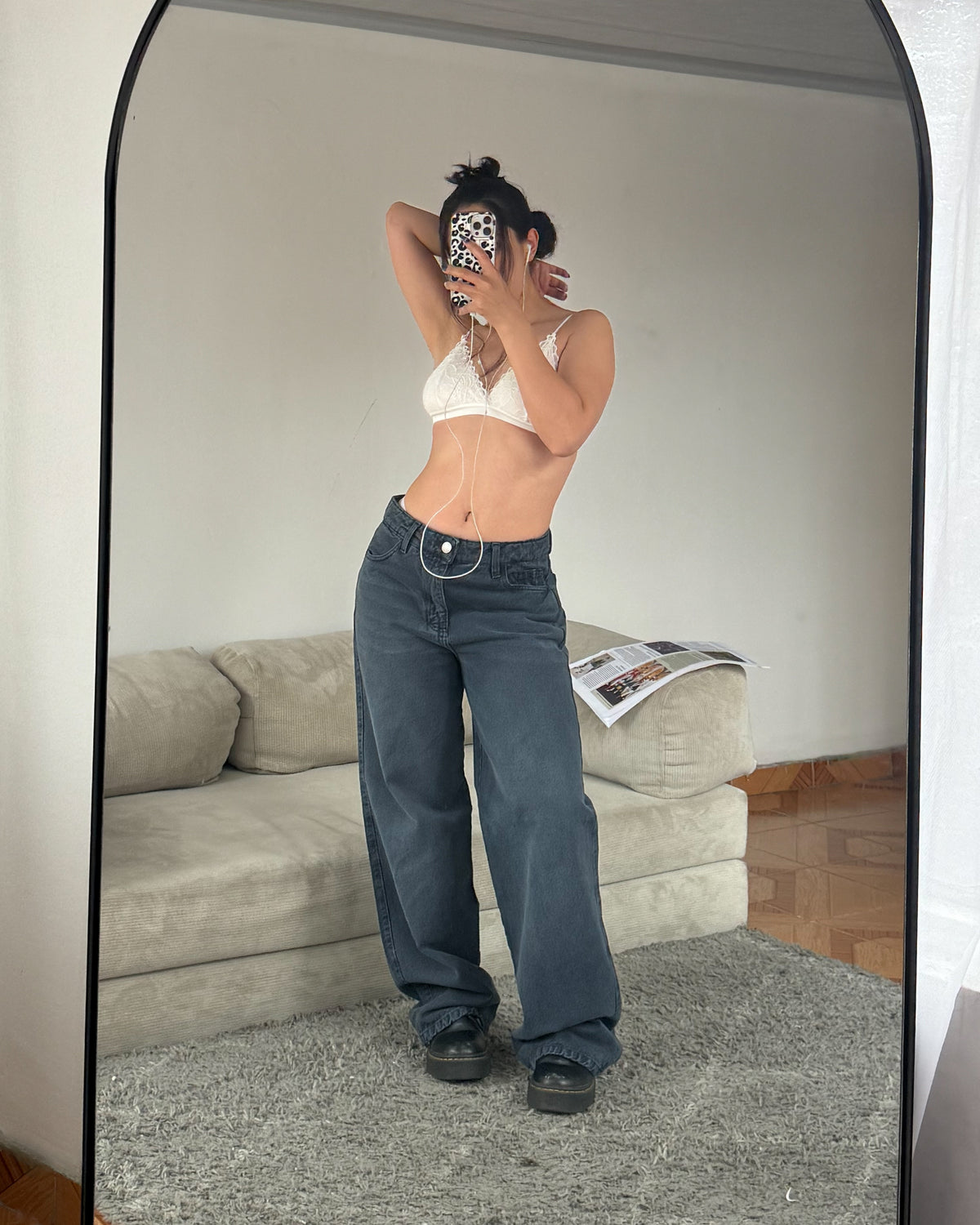 Jeans Wide Leg - Azul Noche