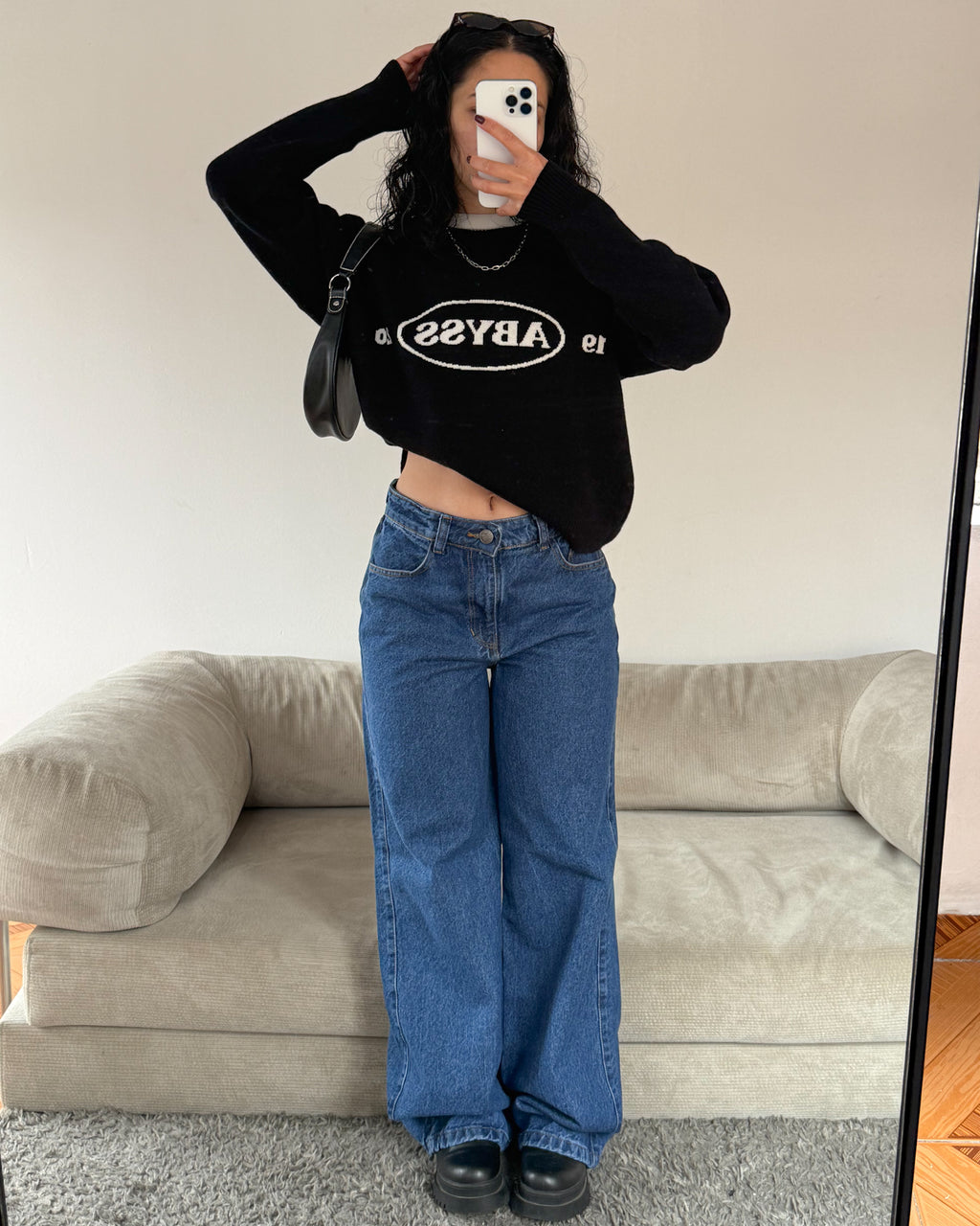 Jeans Wide Leg Classic - Tono Medio