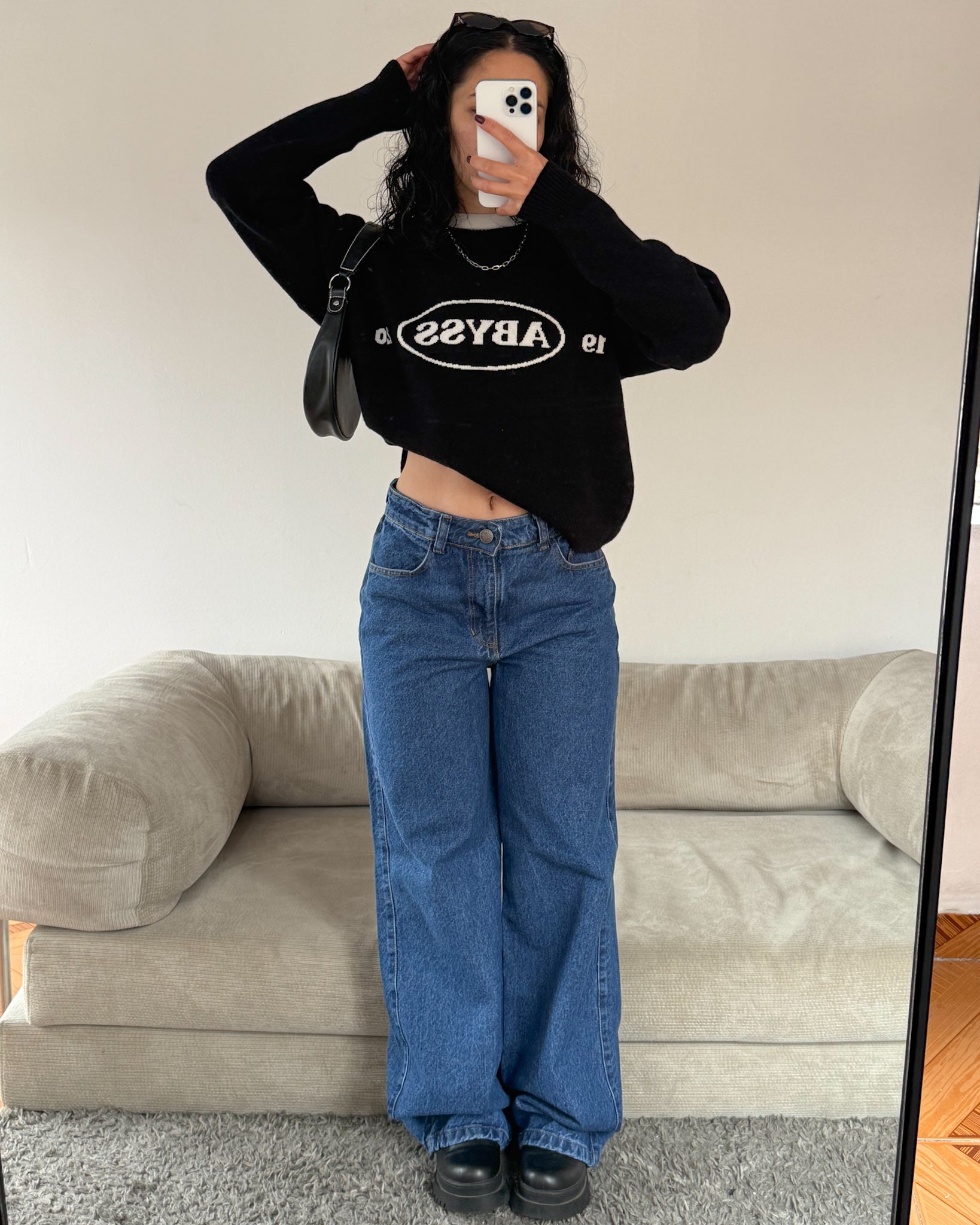 Jeans Wide Leg Classic - Tono Medio