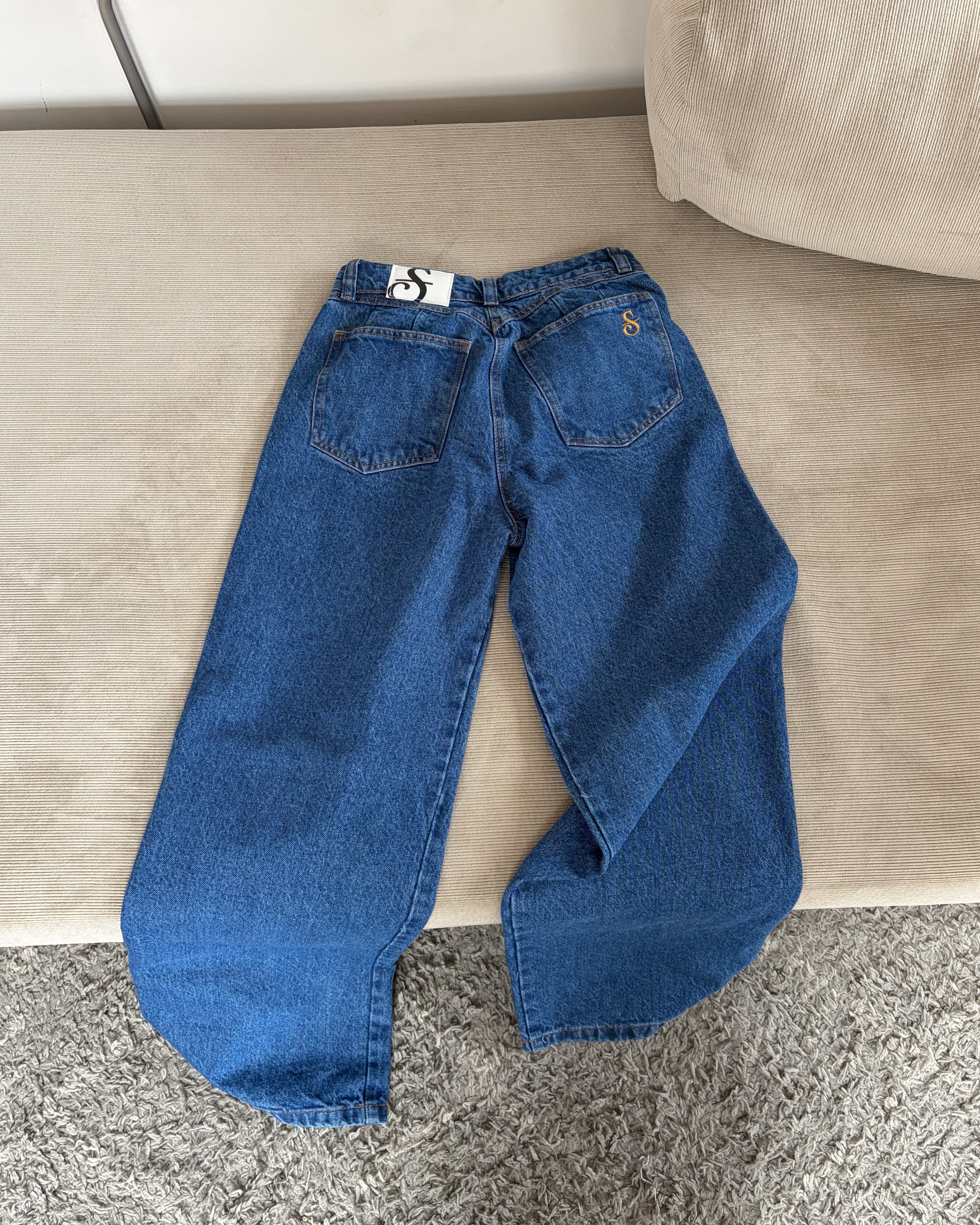 Jeans Wide Leg Classic - Tono Medio