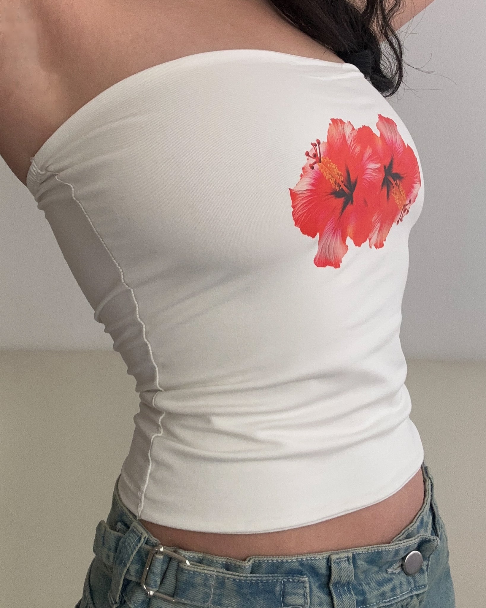 Strapless Floral