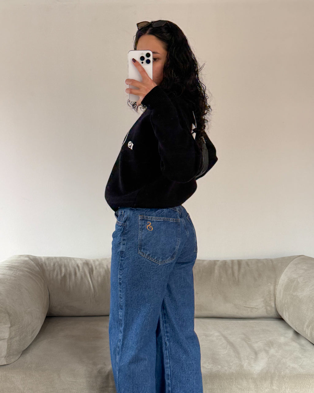 Jeans Wide Leg Classic - Tono Medio