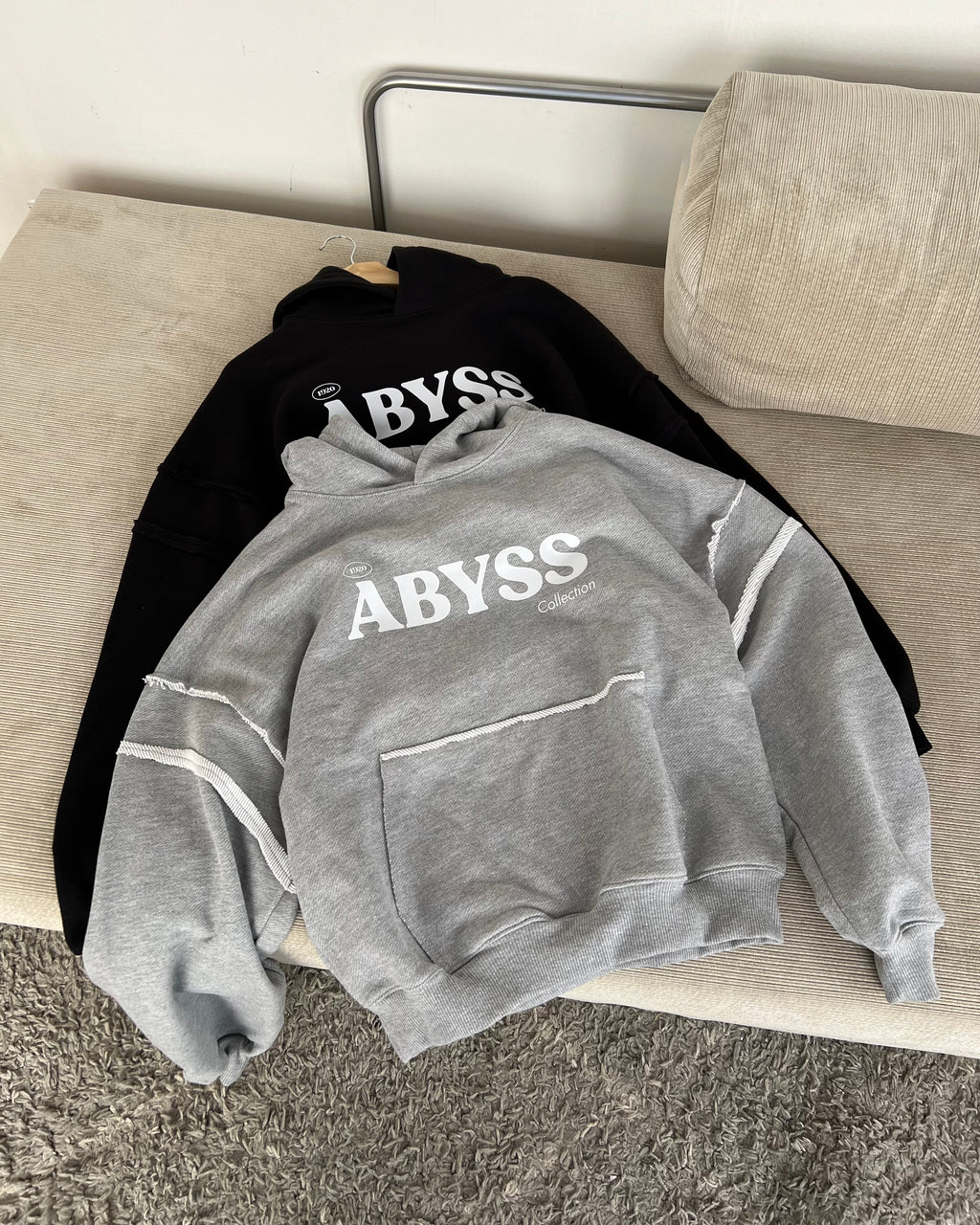 Hoodie Oversize gris - Abyss