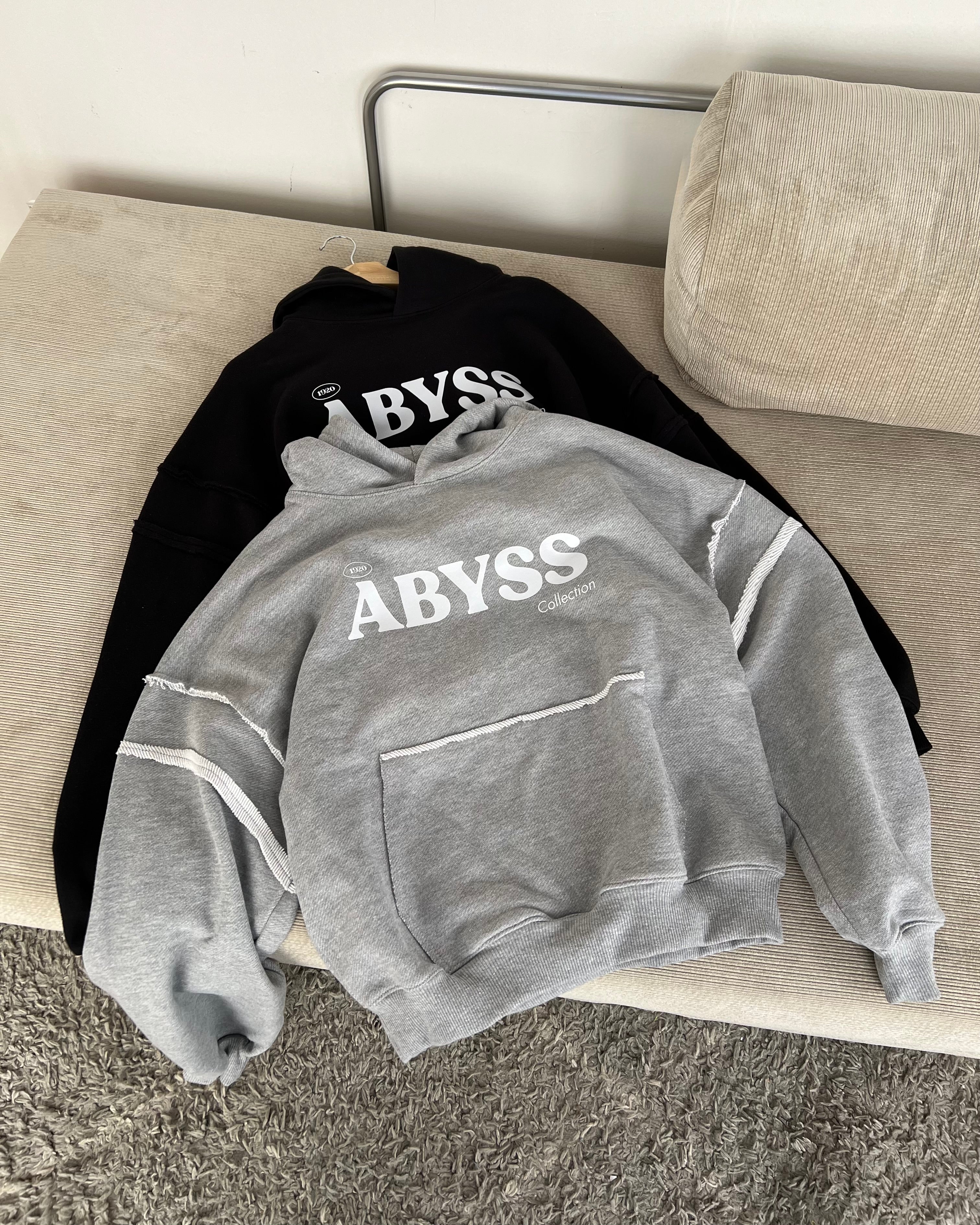 Hoodie Oversize gris - Abyss