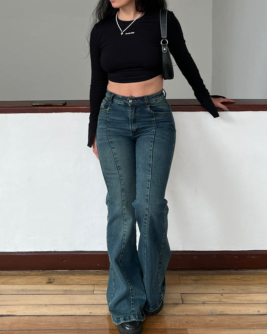 Flared Jeans - High Waist