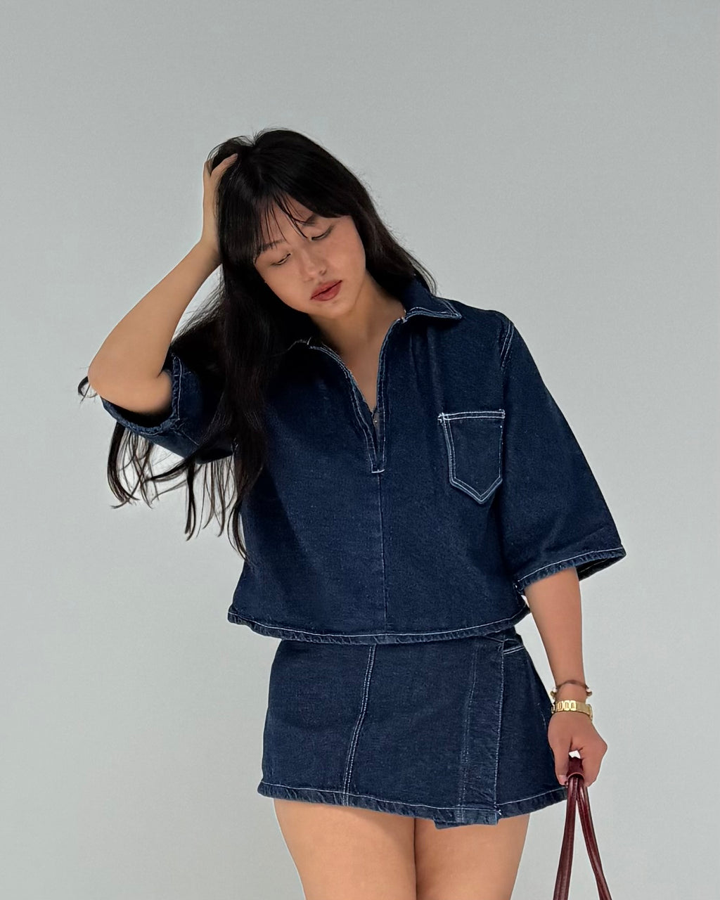 Camisa Denim - Vinilo