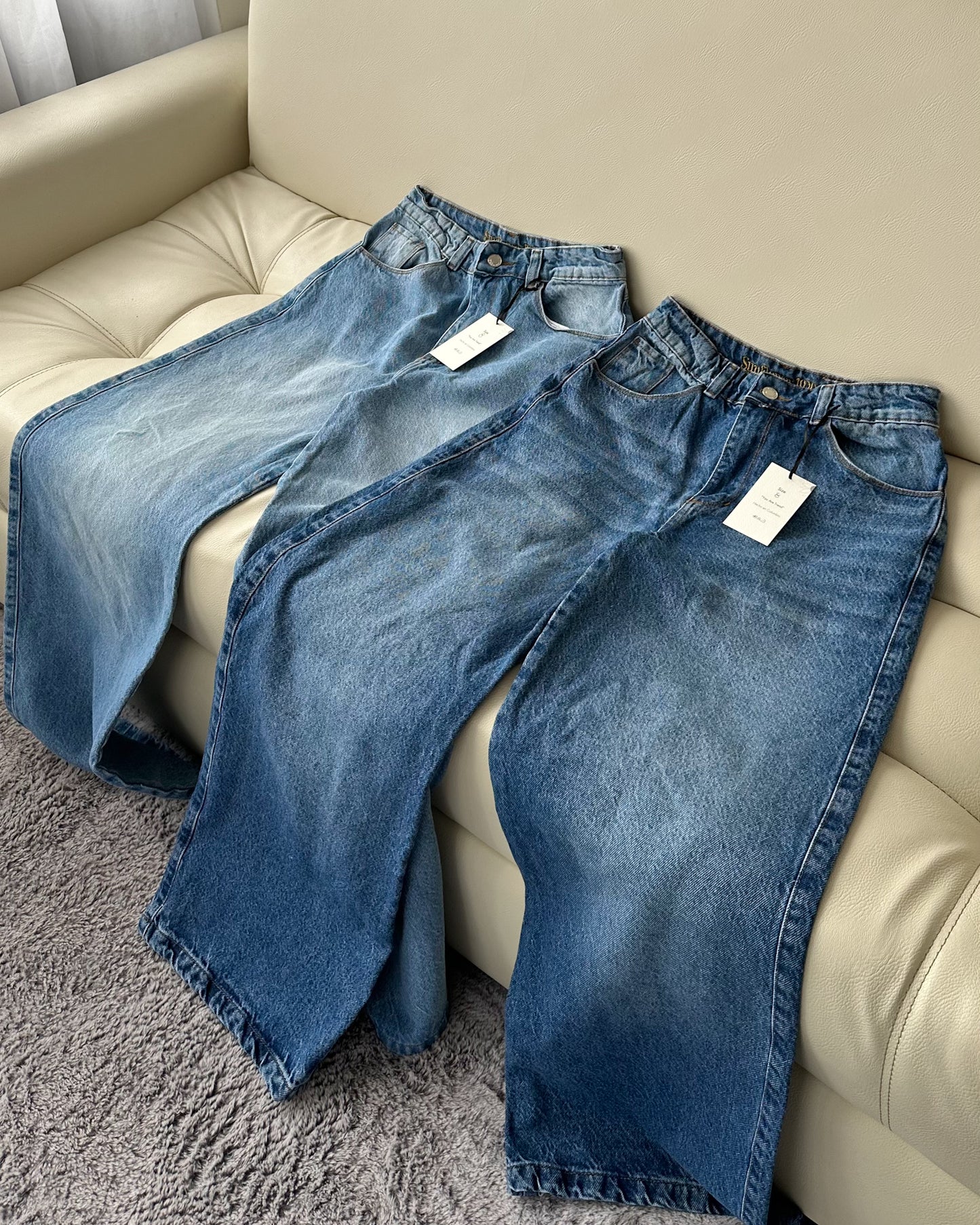 Jeans Wide Leg - Washed