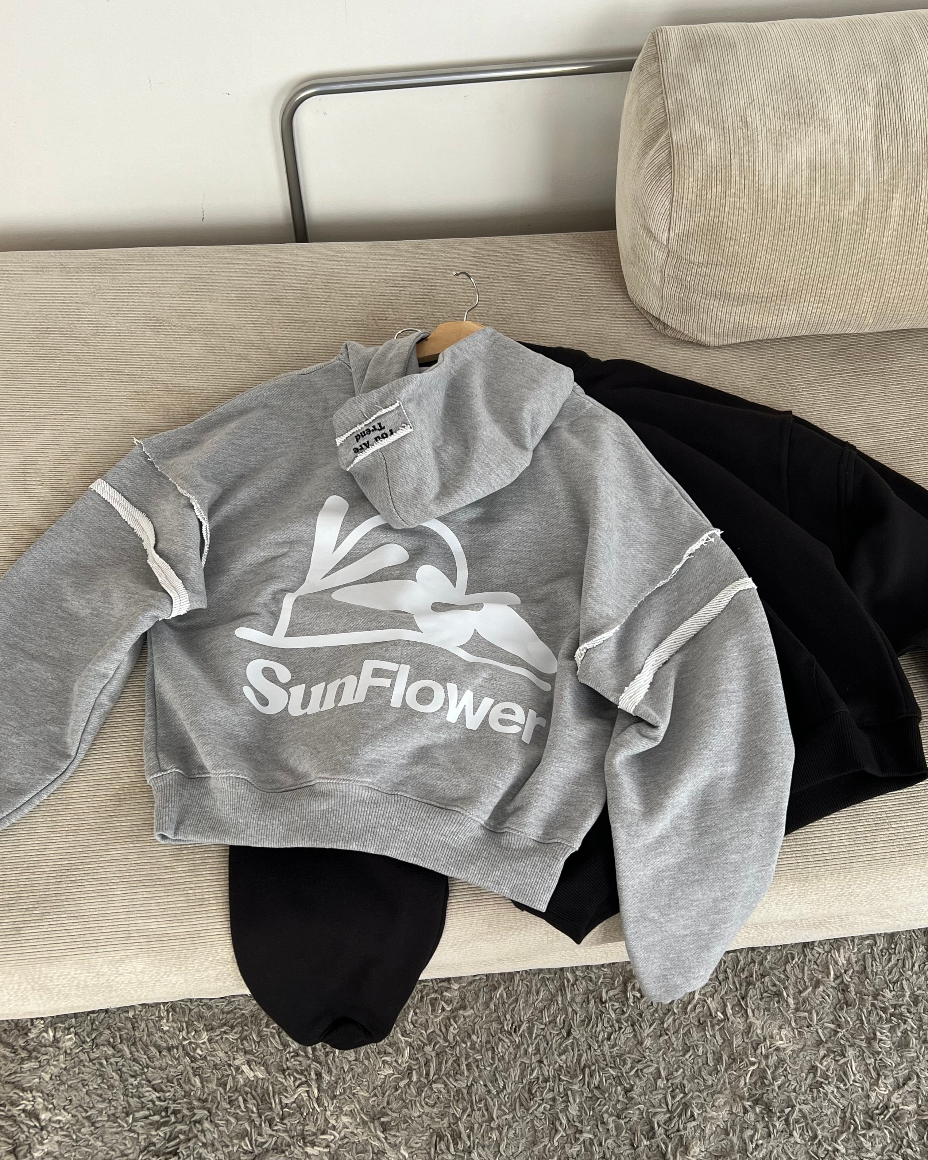 Hoodie Oversize gris - Abyss