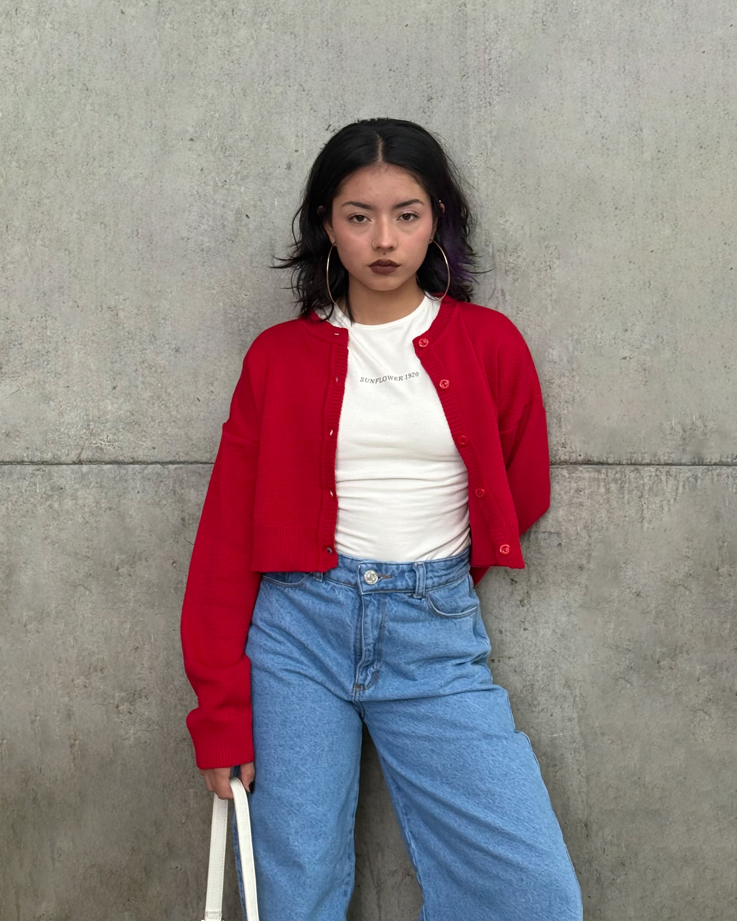Mini Cárdigan - Rojo