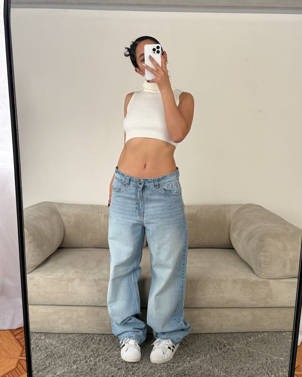 Baggy Jeans Low - Light blue