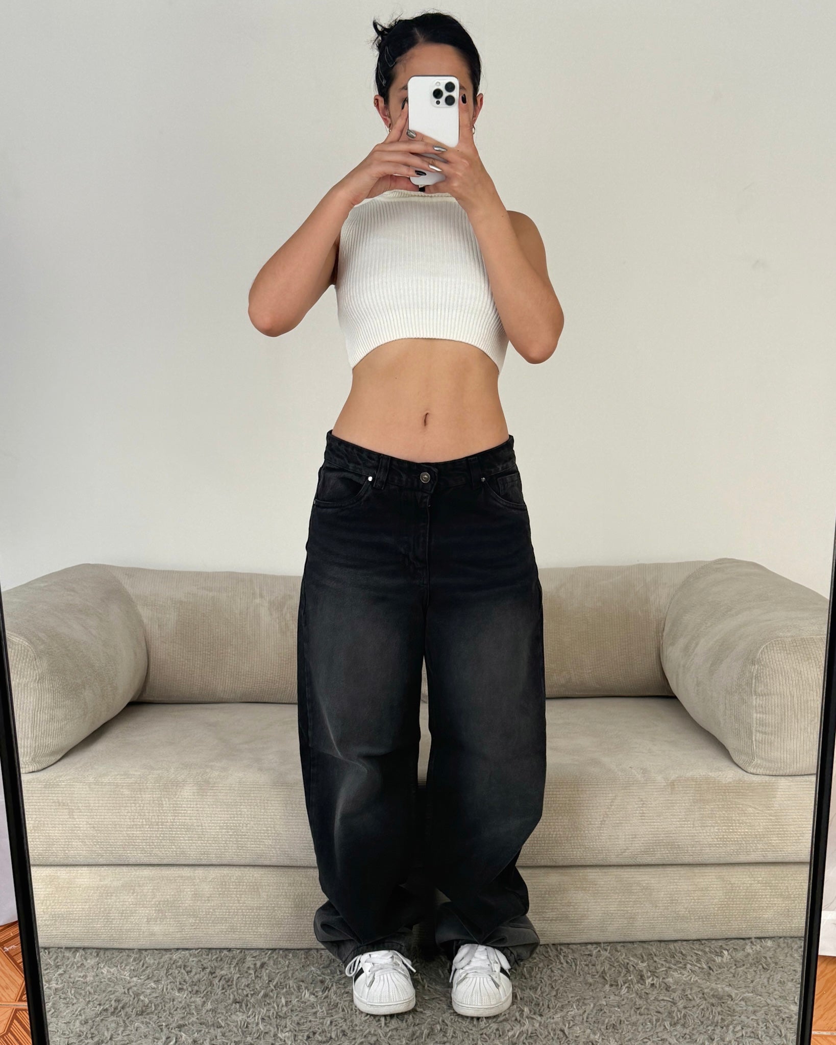 Baggy Jeans Low - Black