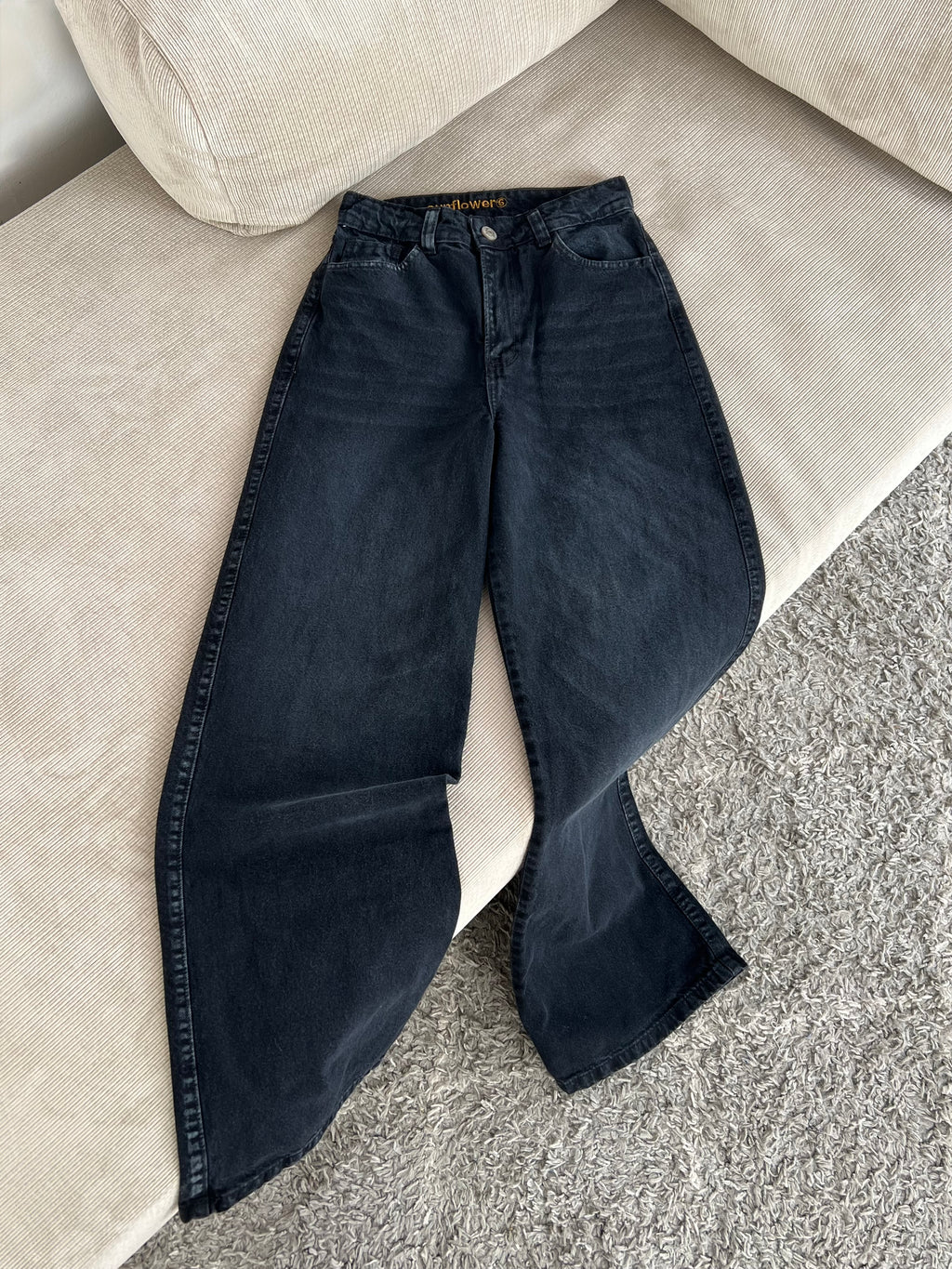 Jeans Wide Leg - Negro