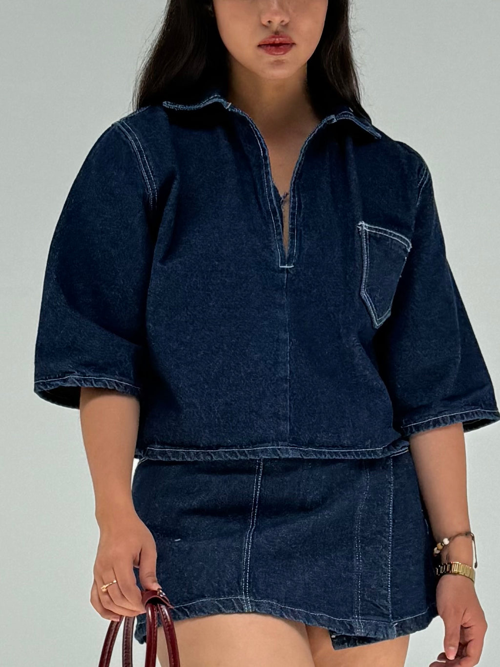 Camisa Denim - Vinilo