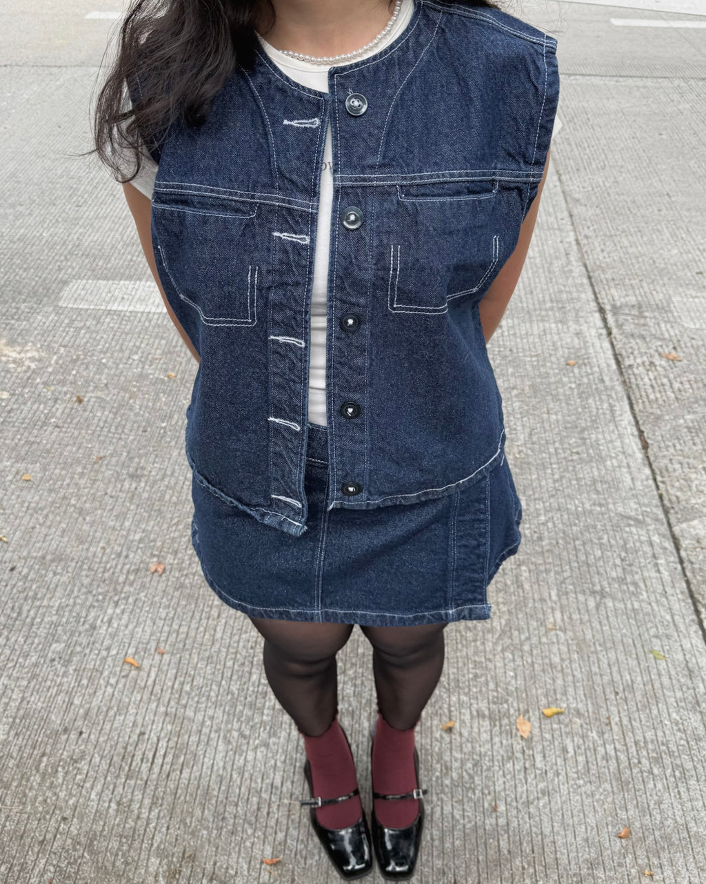 Chaleco Denim - Vinilo