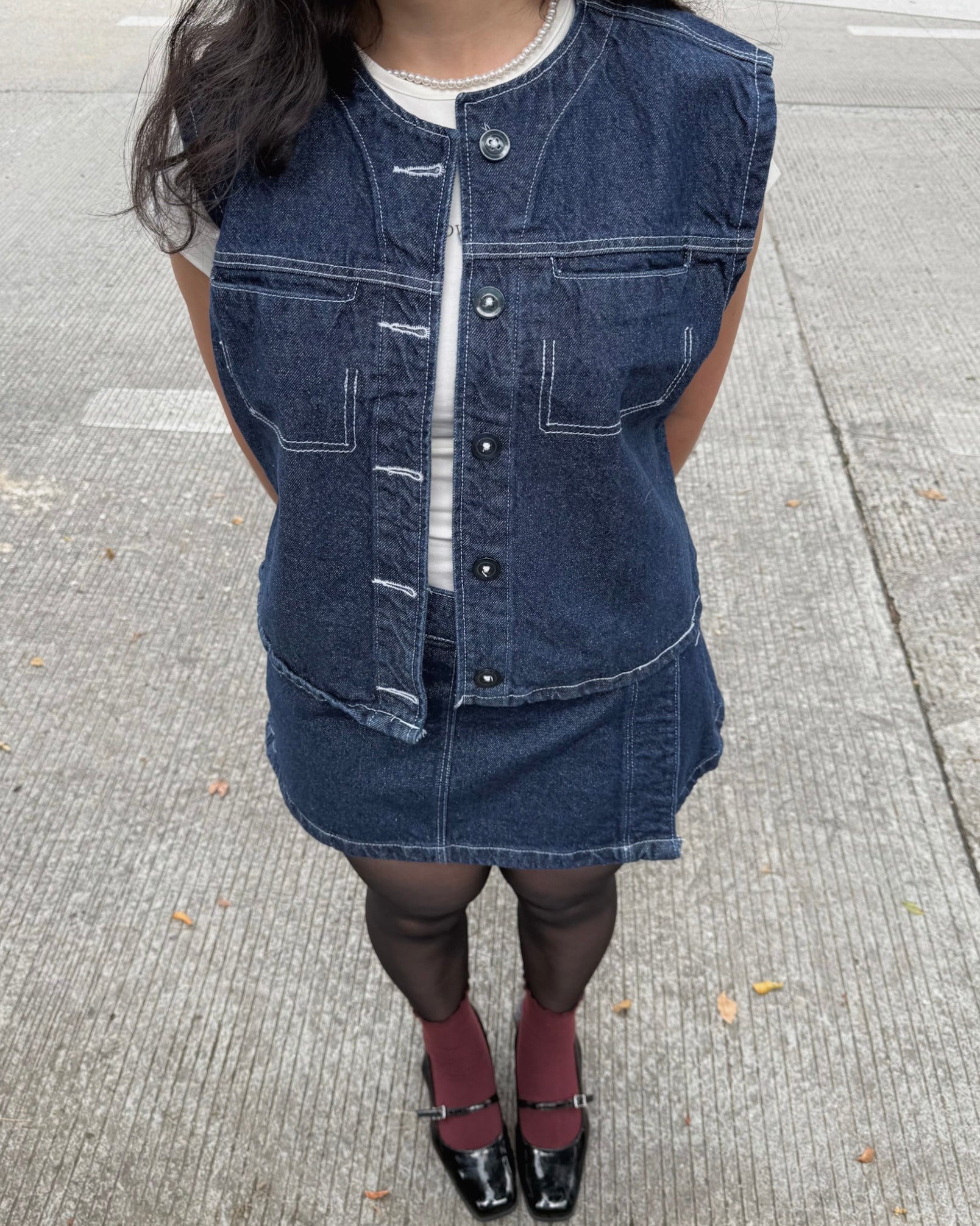 Chaleco Denim - Vinilo