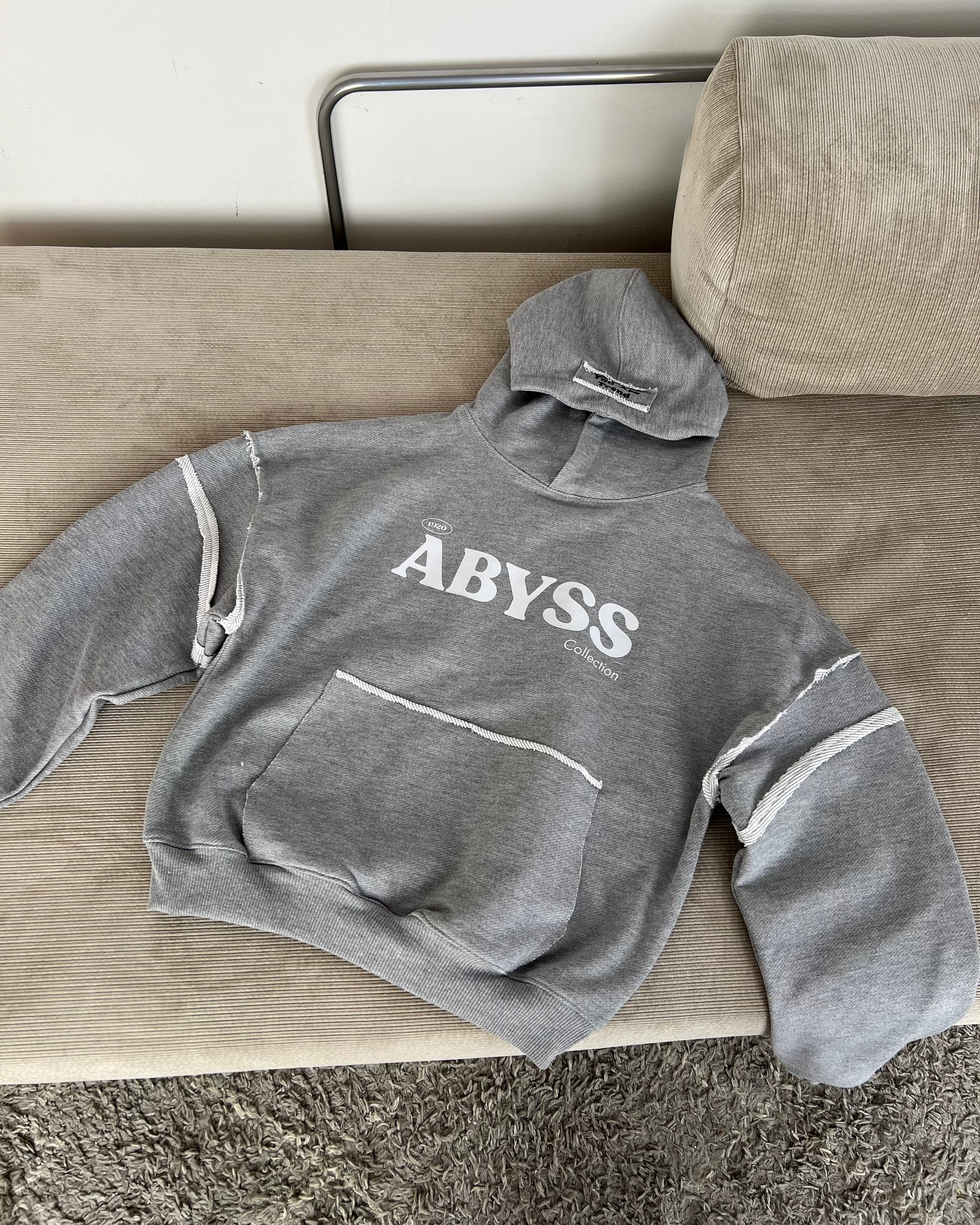 Hoodie Oversize gris - Abyss