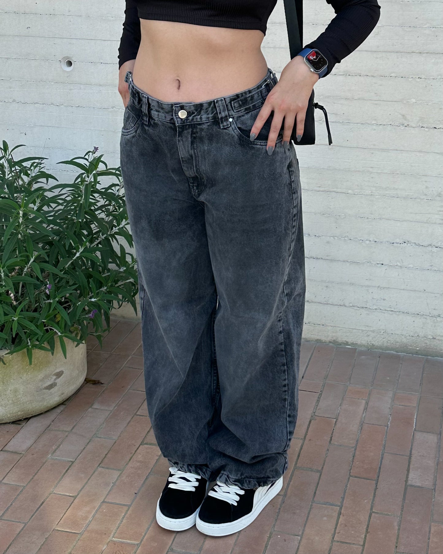 Baggy Jeans Gray - Low Waist