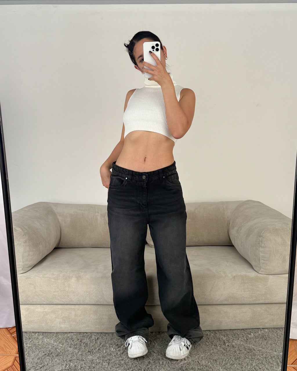 Baggy Jeans Low - Black