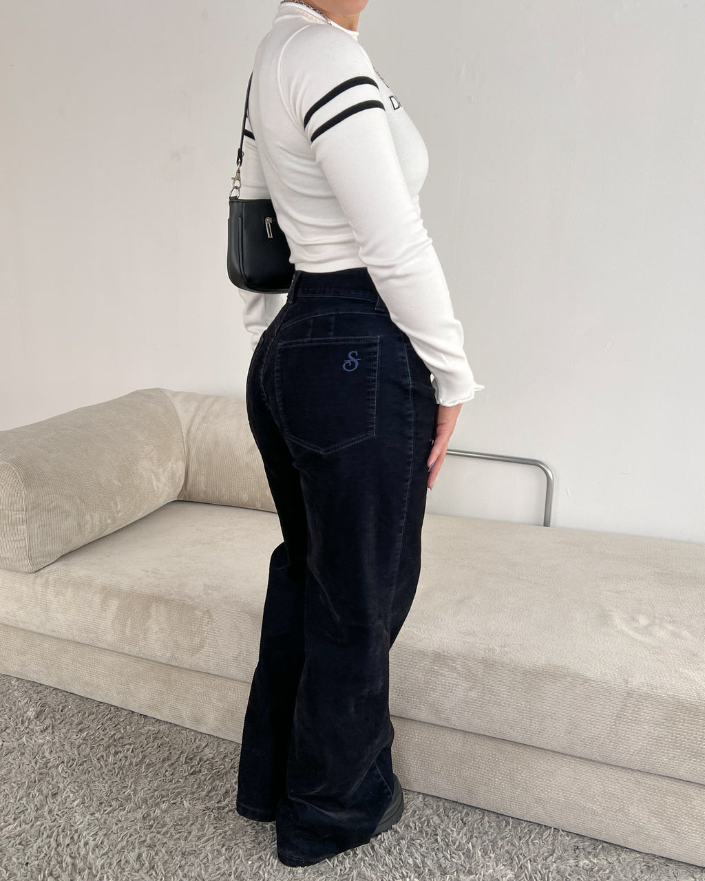 Wide Leg - Velvett Azul Noche